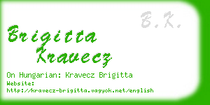 brigitta kravecz business card